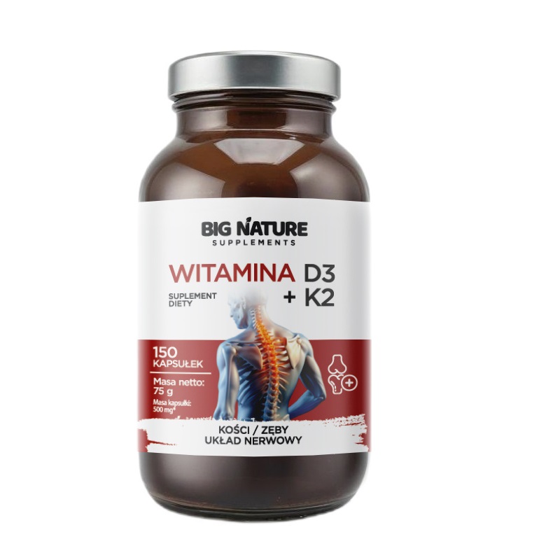 44818151763029571 Witamina D3 + K2 suplement diety 150 kapsułek - obrazek 1