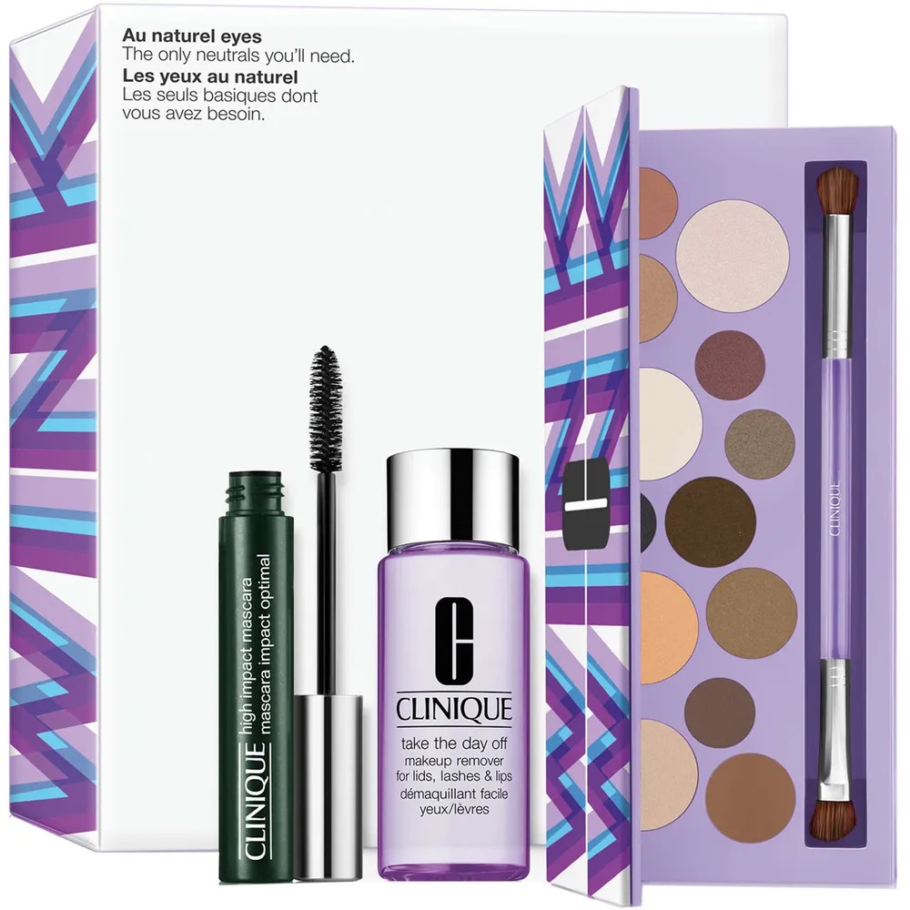 44855121695620223 Au Naturel Eyes zestaw Limited Edition All About Shadow™ Palette + High Impact™ Mascara 7ml + Take The Day Off™ Makeup Remover 50ml - obrazek 1