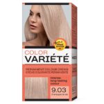 Variete Color Permanent Colour Cream farba trwale koloryzująca 9.03 Szampański Blond 110g