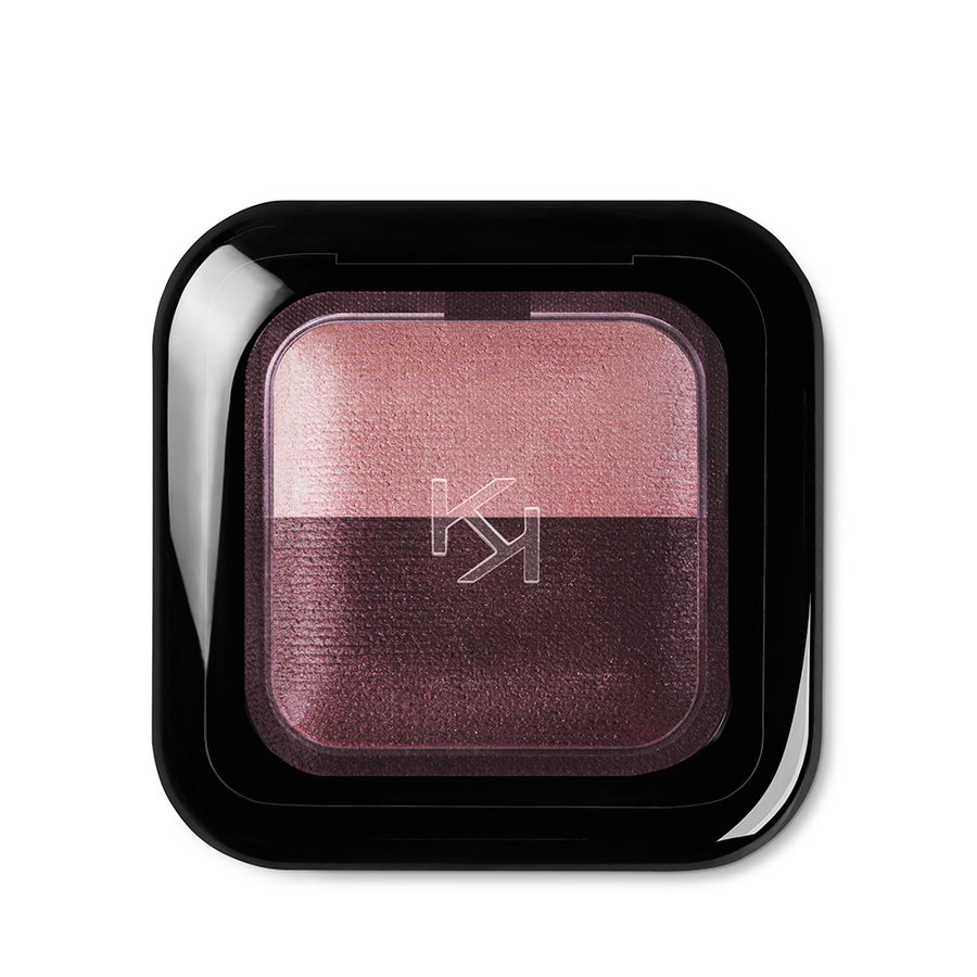BRIGHT DUO BAKED EYESHADOW 14 Bright Duo Baked Eyeshadow wypiekany cień do powiek 14 Satin Ancient Rose - Matte Wine 2.5g - obrazek 1