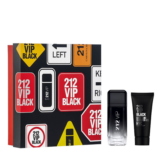 44938151603804302 212 VIP Black Men zestaw woda perfumowana spray 100ml + żel pod prysznic 100ml - obrazek 1