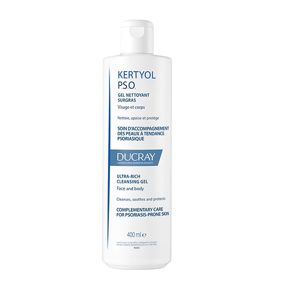 44954721664266642 Kertyol P.S.O żel myjący do twarzy i ciała na łuszczycę 400ml - obrazek 1