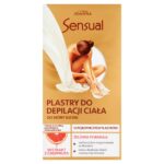 Sensual plastry do depilacji ciała do skóry suchej Ekstrakt z Grejpfruta 12szt + tubka z oliwką łagodzącą 10ml