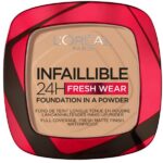 Infaillible 24H Fresh Wear Foundation In A Powder matujący podkład do w pudrze 140 Golden Beige 9g