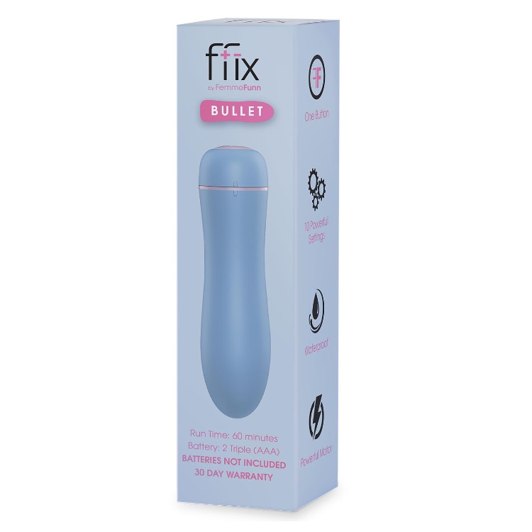 45117781692778701 Ffix Bullet wibrator typu "bullet" na baterie Light Blue - obrazek 1