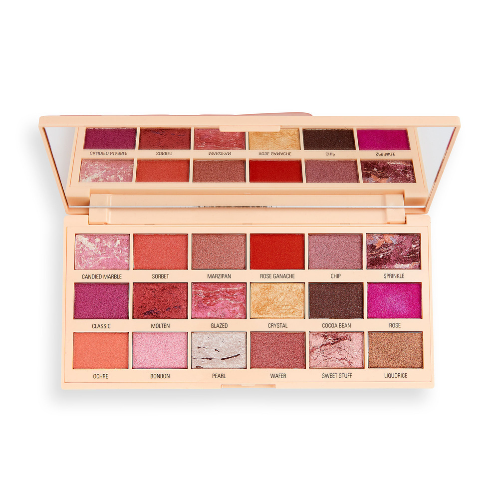 45182581685093753 I Heart Revolution Chocolate Eyeshadow Palette paleta cieni do powiek Marble Rose Gold 18g - obrazek 1