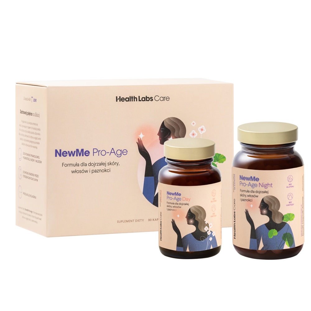 4520501762169367 NewMe Pro-Age Day&Night formuła dla dojrzałej skóry włosów i paznokci suplement diety - obrazek 1