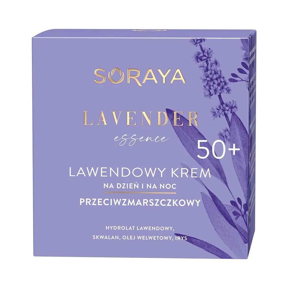 45398111650457811 Lavender Essence 50+ lawendowy krem przeciwzmarszczkowy na dzień i na noc 50ml - obrazek 1