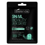 Snail Beauty Secrets balansująco-regenerująca czarna maska w płacie