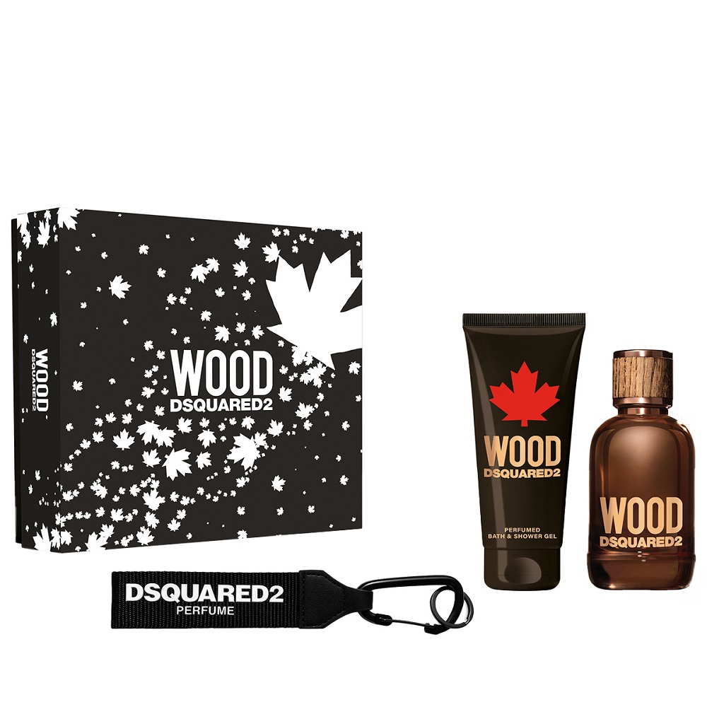 45464501667212313 Wood Pour Homme zestaw woda toaletowa spray 100ml + żel pod prysznic 100ml + breloczek - obrazek 1