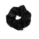 Lilu satynowa gumka do włosów scrunchie Black
