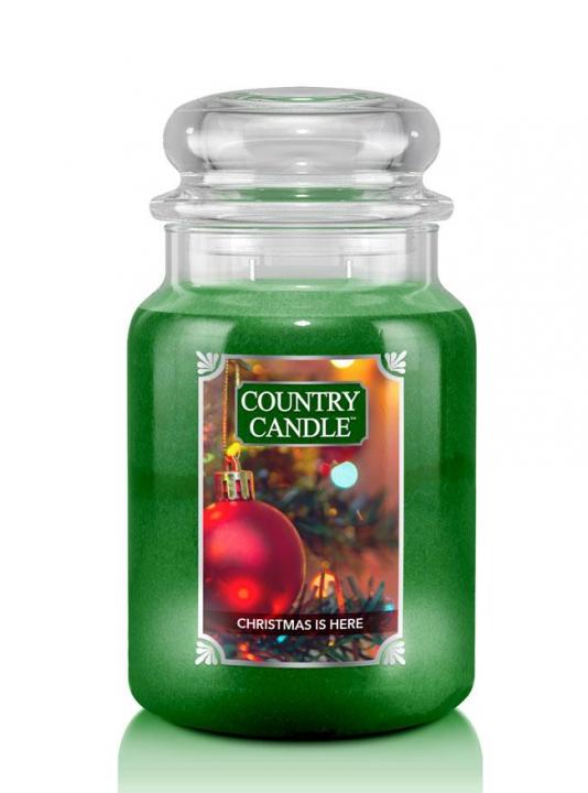45708741642673410 Duża świeca zapachowa z dwoma knotami Christmas Is Here 680g - obrazek 1