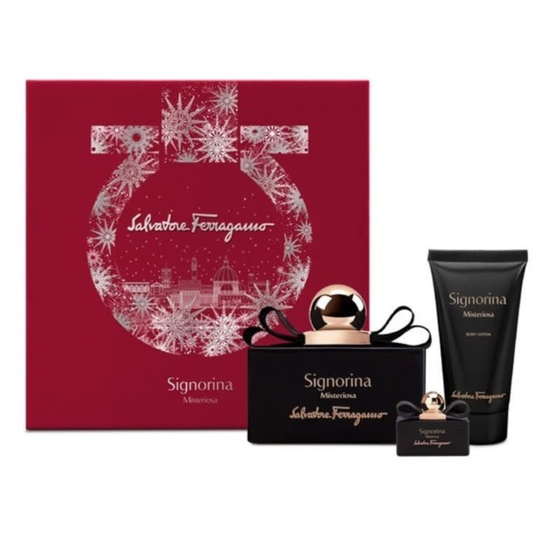45709241678177229 Signorina Misteriosa zestaw woda perfumowana spray 100ml + woda perfumowana 5ml + balsam do ciała 50ml - obrazek 1