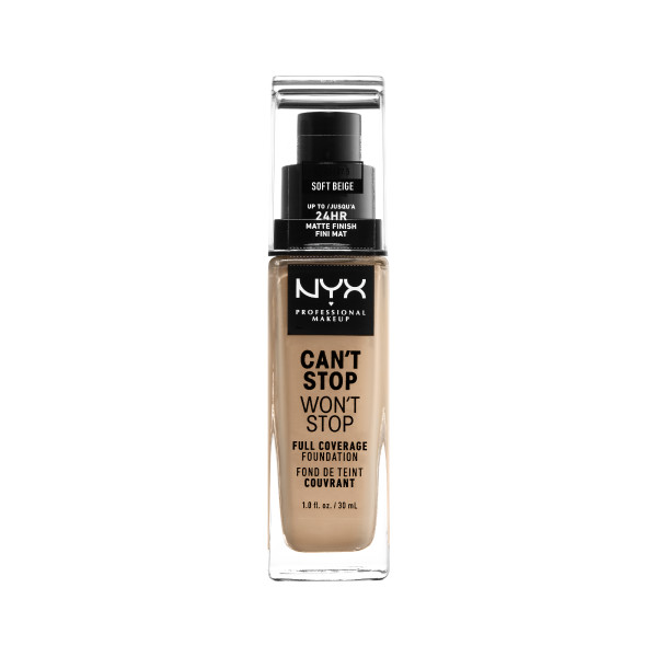 4572581759929688 Can't Stop Won't Stop kryjący podkład w płynie Soft Beige 30ml - obrazek 1