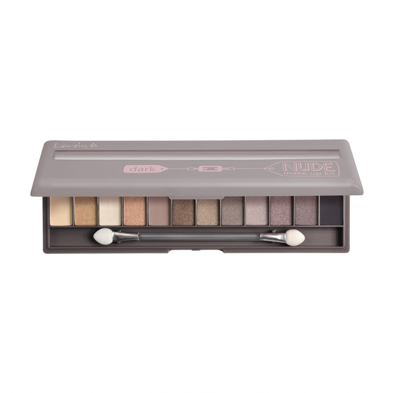 45764181572353416 Nude Make Up Kit paleta cieni do powiek Dark 13g - obrazek 1
