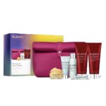 The Essential Travel Collection zestaw balsam oczyszczający 20g + krem do twarzy 15ml + krem pod oczy 4ml + esencja do twarzy 28ml + krem do ciała 100ml + krem pod prysznic 100ml + kosmetyczka