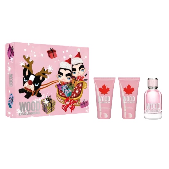 45859881667853019 Wood Pour Femme zestaw woda toaletowa spray 50ml + balsam do ciała 50ml + żel pod prysznic 50ml - obrazek 1