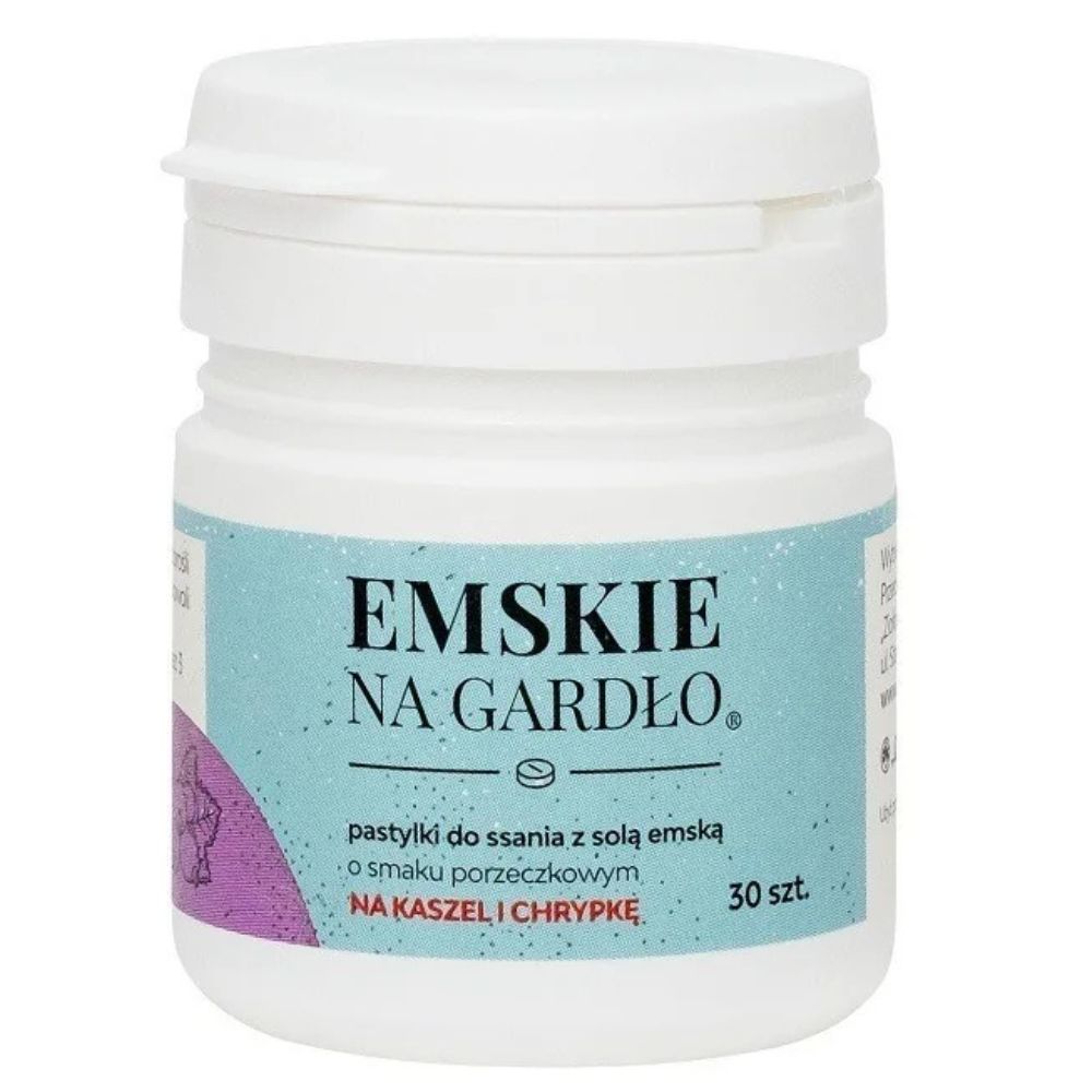 45981251764283265 Emskie na gardło o smaku porzeczkowym 30 pastylek - obrazek 1