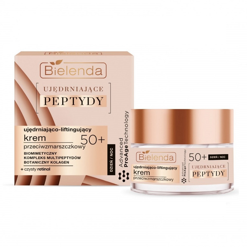 46150621674466194 Ujędrniające Peptydy 50+ ujędrniająco-liftingujący krem przeciwzmarszczkowy na dzień i noc 50ml - obrazek 1