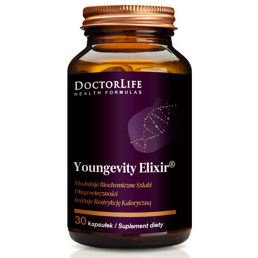 46196811686565989 Youngevity Elixir wpływa na biologiczne szlaki przeciwstarzeniowe suplement diety 30 kapsułek - obrazek 1