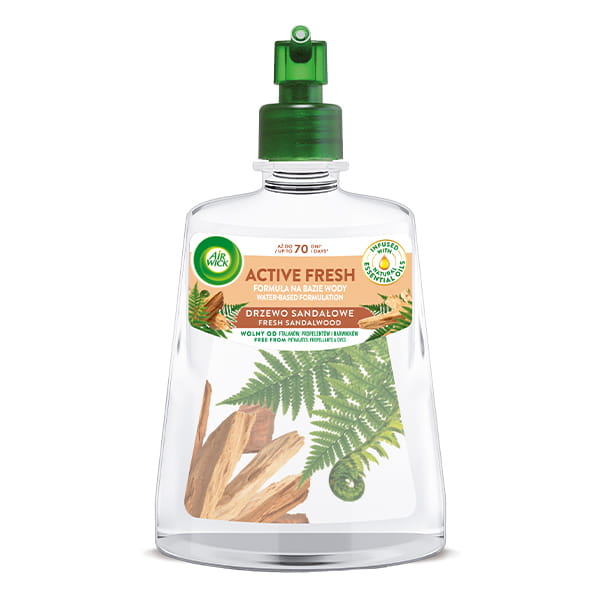 46205941677080485 Active Fresh wkład do automatycznego odświeżacza powietrza Drzewo Sandałowe 228ml - obrazek 1