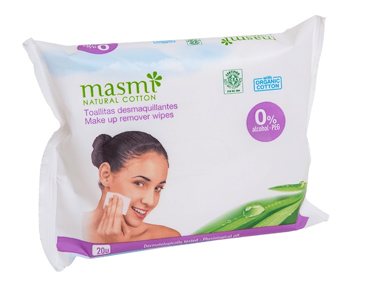 4638441612328945 Natural Cotton wilgotne chusteczki do demakijażu 20szt - obrazek 1