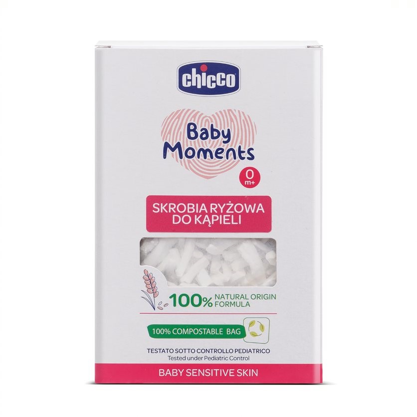 46457131663232741 Baby Moments organiczna skrobia ryżowa do kąpieli 0m+ 250g - obrazek 1