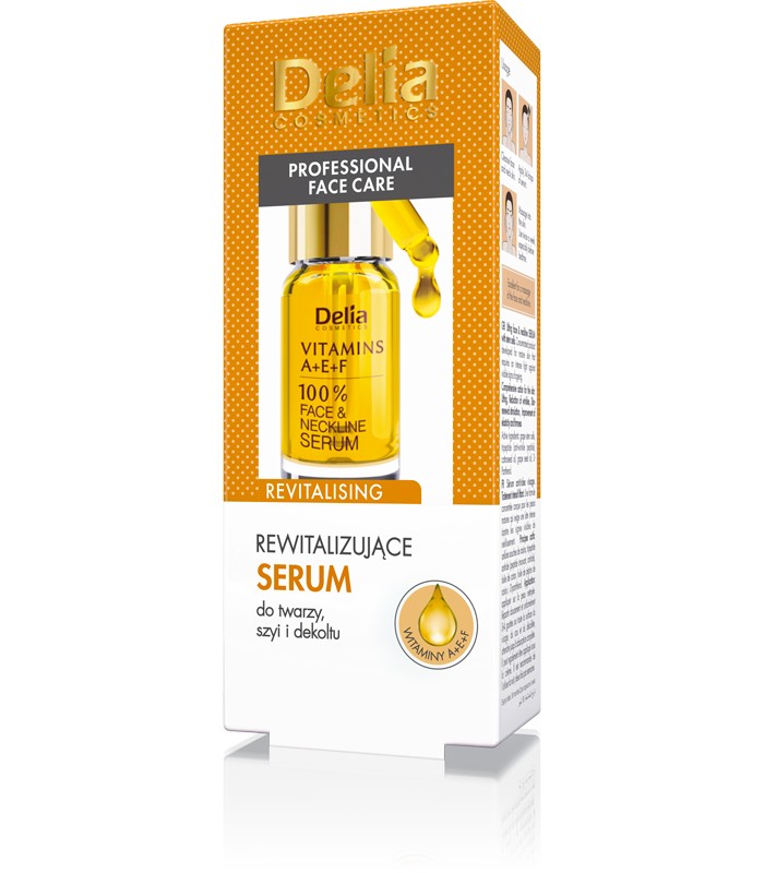 46473621618407924 Professional Face Care rewitalizujące serum do twarzy szyi i dekoltu Witaminy A+E+F 10ml - obrazek 1