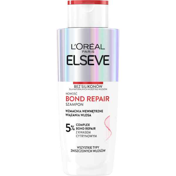 46501071677002500 Elseve Bond Repair szampon wzmacniający wewnętrzne wiązania włosa 200ml - obrazek 1