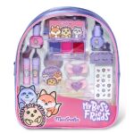 My Best Friends Bag zestaw spinka do włosów 2szt + lakier do paznokci 2szt + paleta błyszczyków do ust z aplikatorem + balsam do ust 2szt + pilnik do paznokci + separator + naklejki na paznokcie