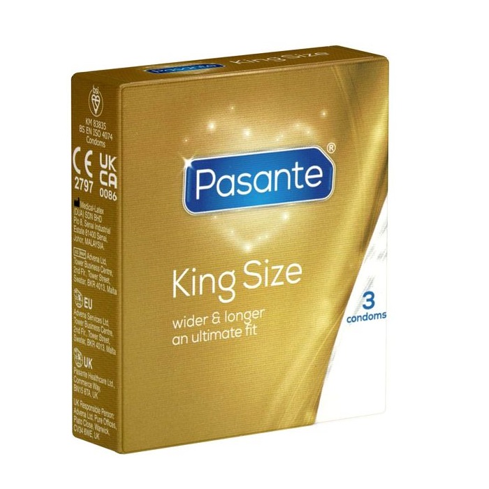 46694271763405832 King Size prezerwatywy dłuższe i szersze 3szt - obrazek 1