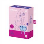Feel Good Menstrual Cup zestaw kubeczków menstruacyjnych 15ml + 20ml Dark Blue