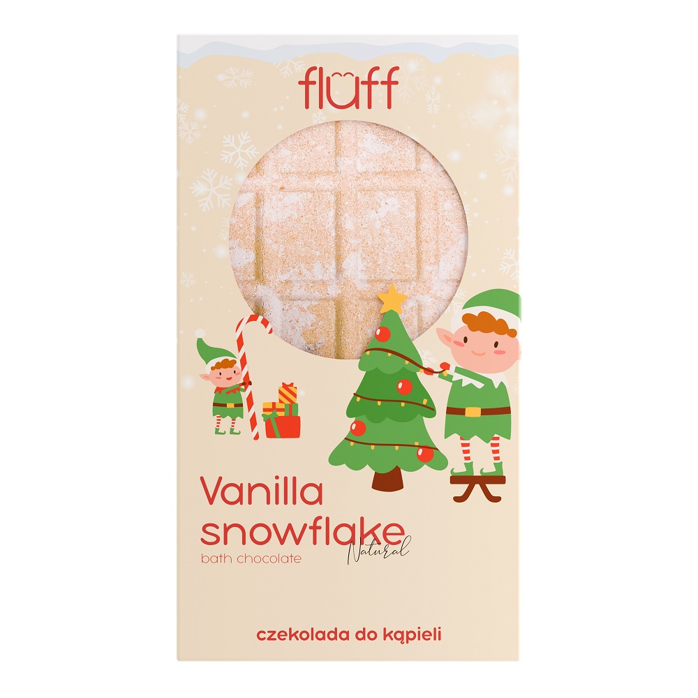46781591729495248 Bath Chocolate czekolada do kąpieli Vanilla Snowflake 160g - obrazek 1