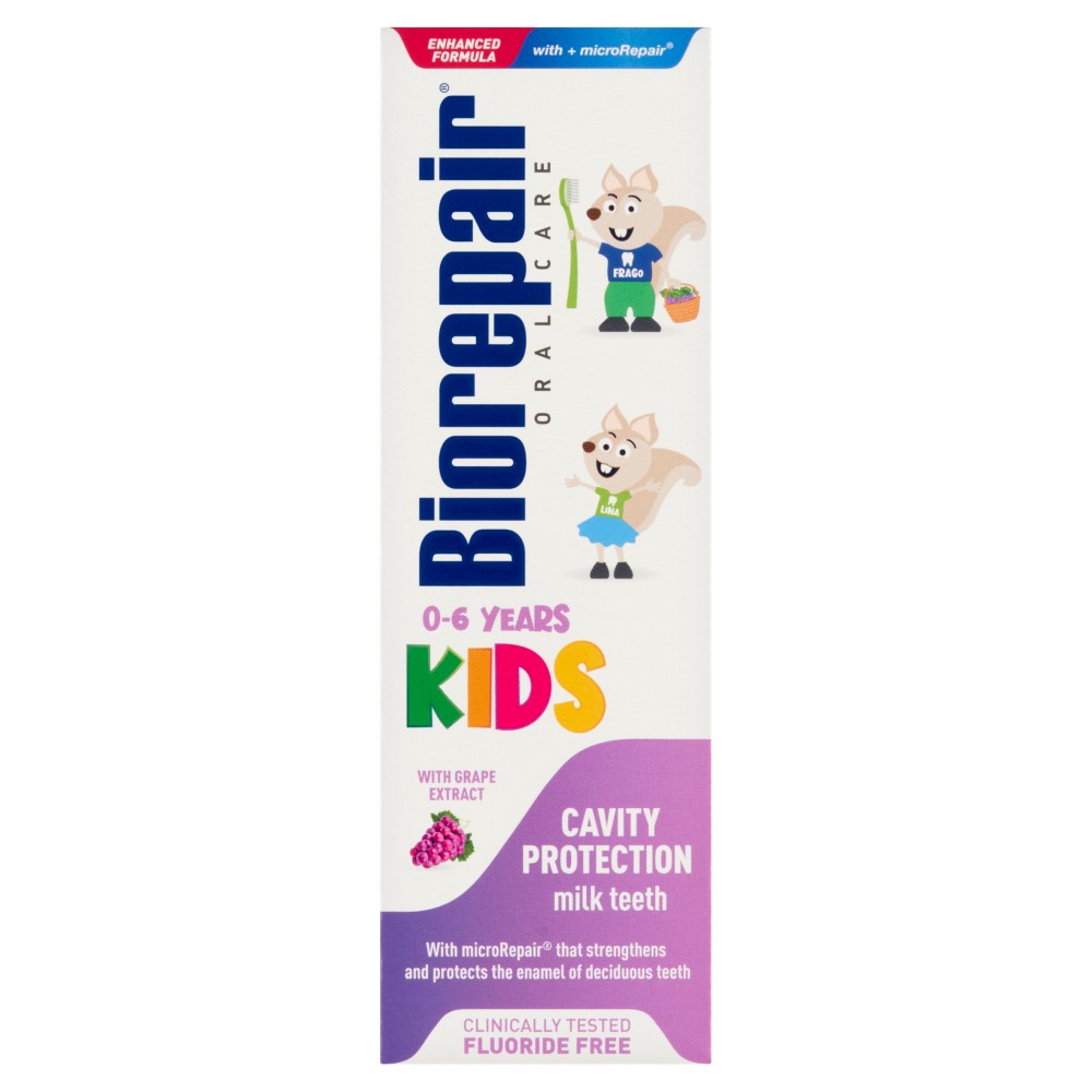 46912631742480182 Kids pasta do zębów dla dzieci 0-6 lat Winogrona 50ml - obrazek 1
