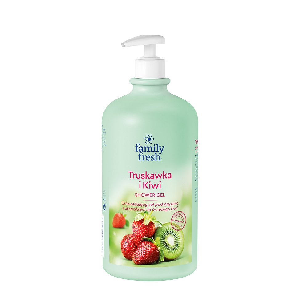 46916411652342919 Truskawka i Kiwi odświeżający żel pod prysznic 1000ml - obrazek 1