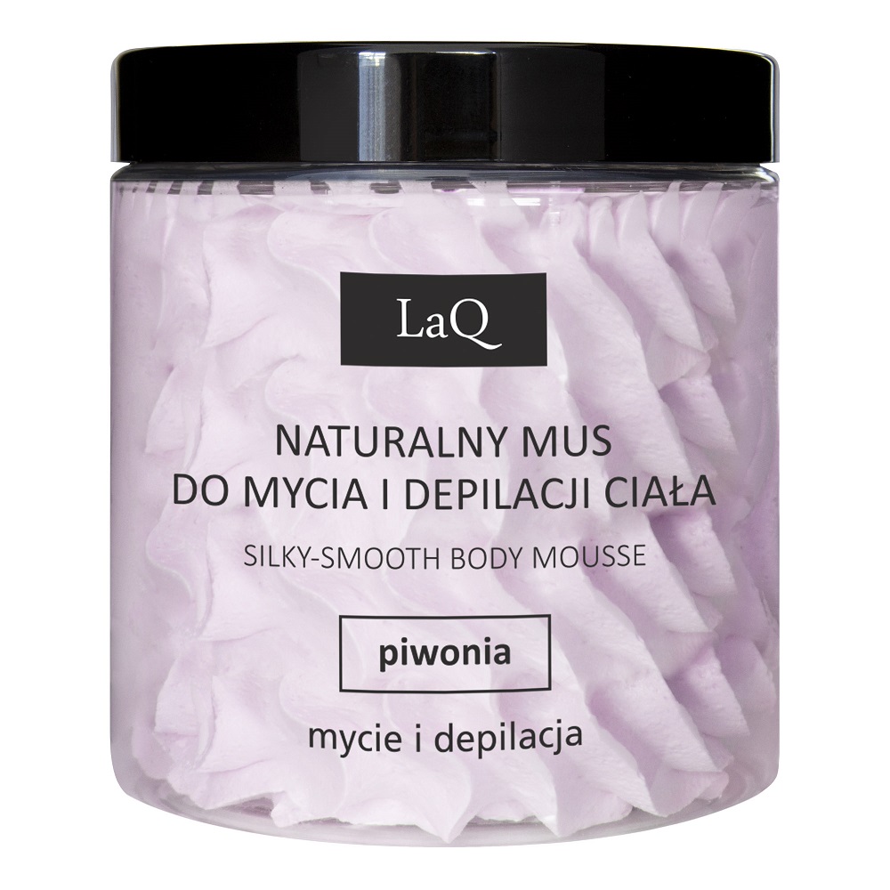 47023381682419582 Naturalny mus do mycia i depilacji ciała Piwonia 250ml - obrazek 1