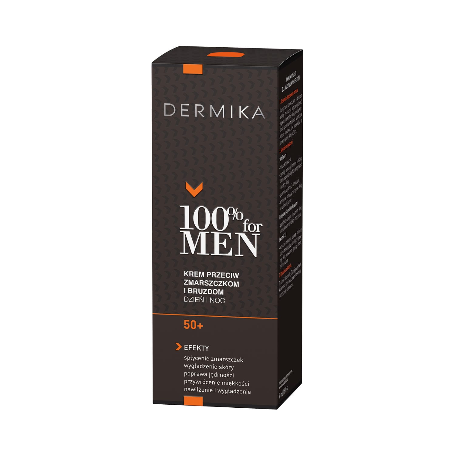 47251841601029248 100% for Men Cream 50+ krem przeciw zmarszczkom i bruzdom na dzień i na noc 50ml - obrazek 1