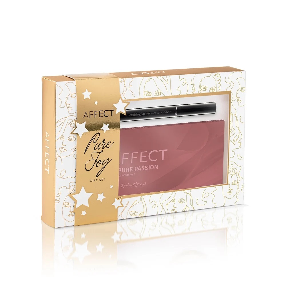 47254341700746951 Pure Joy zestaw paleta cieni do powiek + pogrubiający tusz do rzęs 12ml - obrazek 1