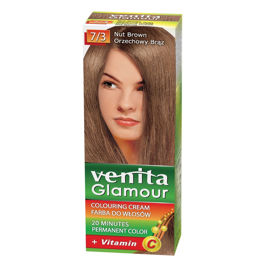 47257351677831823 Glamour farba do włosów 7/3 Orzechowy Brąz - obrazek 1