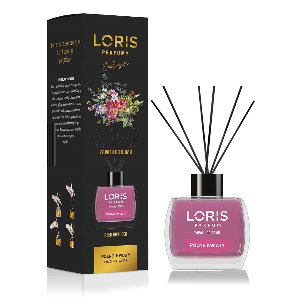47294721687433332 Reed Diffuser dyfuzor zapachowy z patyczkami Polne Kwiaty 120ml - obrazek 1
