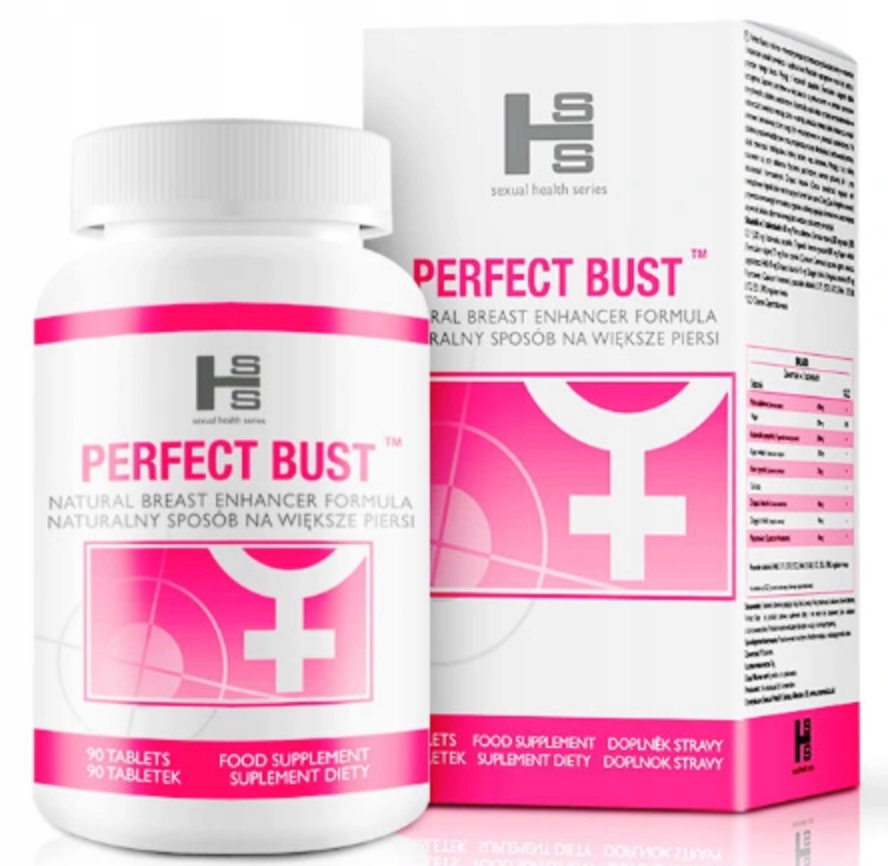 47371381626155528 Perfect Bust suplement diety naturalnie powiększający biust 90 tabletek - obrazek 1