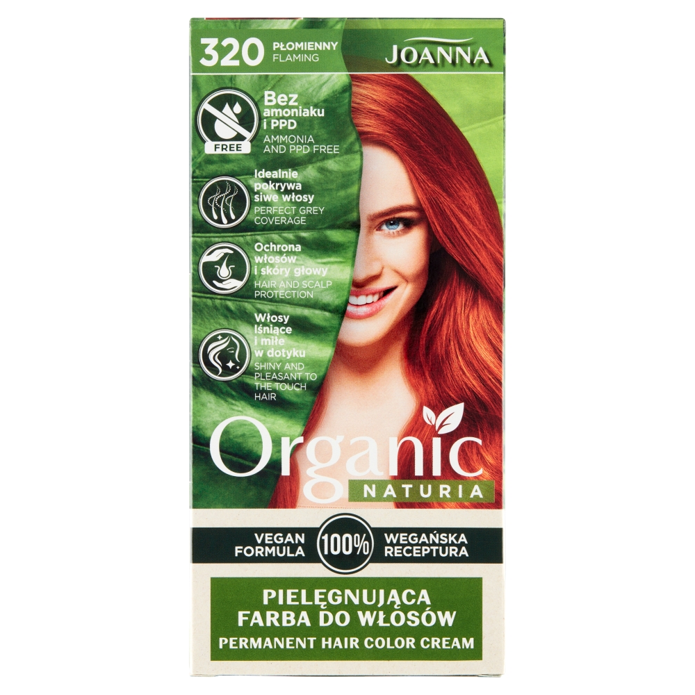 47513221636016565 Naturia Organic pielęgnująca farba do włosów 320 Płomienny - obrazek 1