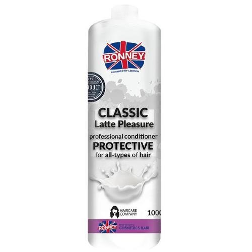 47615781695909854 Classic Latte Pleasure Professional Conditioner Protective ochronna odżywka do wszystkich rodzajów włosów 1000ml - obrazek 1