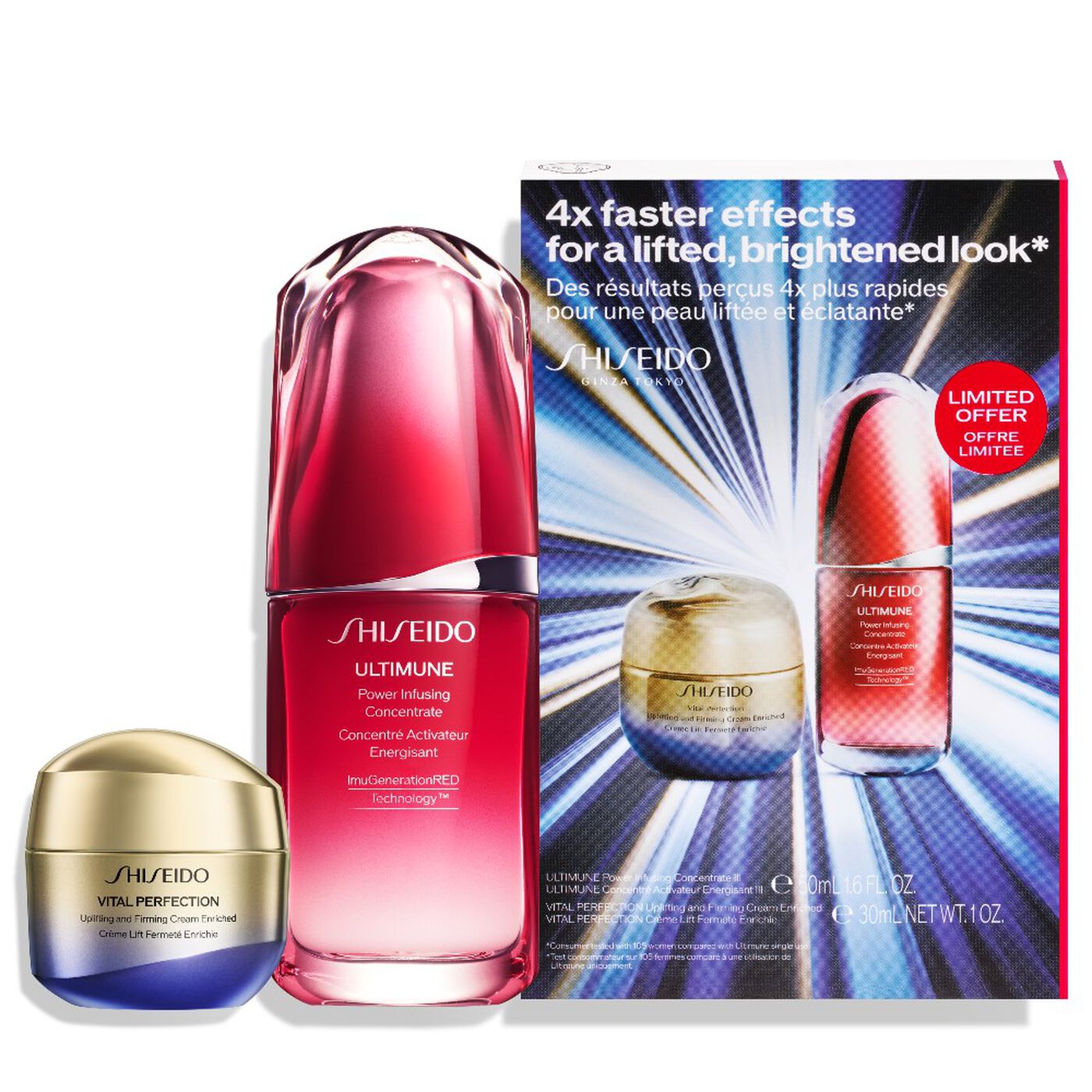 47677601664454839 Zestaw Power Uplifting and Firming Set Vital Perfection Uplifting & Firming Cream Enriched 30ml + Ultimate Power Infusing Concentrate 50ml - obrazek 1