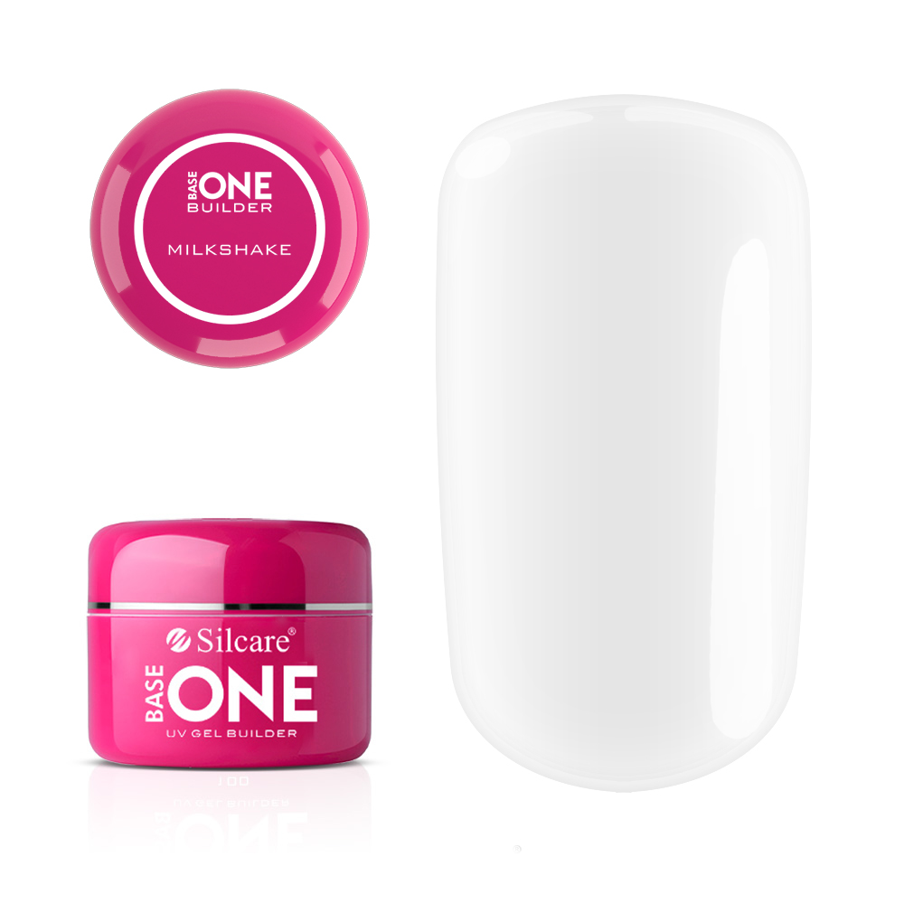 47679161690433121 Base One Builder Gel UV żel budujący do paznokci Milkshake 50g - obrazek 1