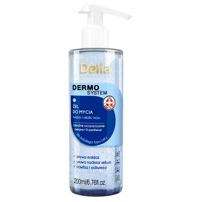 47679421710741302 Dermo System żel do mycia twarzy i oczu 200ml - obrazek 1