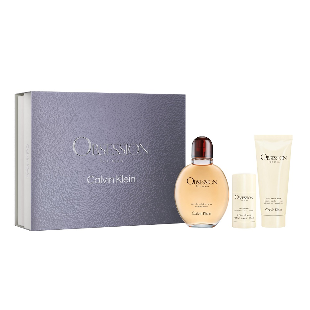 Version 1.0.0 Obsession for Men zestaw woda toaletowa spray 125ml + balsam po goleniu 100ml + dezodorant sztyft 75ml - obrazek 1