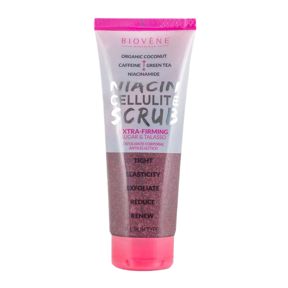 47800631709630920 Niacin Cellulite Scrub peeling do ciała z organicznym cukrem kokosowym i talasso 200ml - obrazek 1