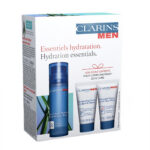 ClarinsMen zestaw balsam nawilżający 50ml + żel pod prysznic 30ml + żel do mycia twarzy 30ml + serum pod oczy 0.9ml