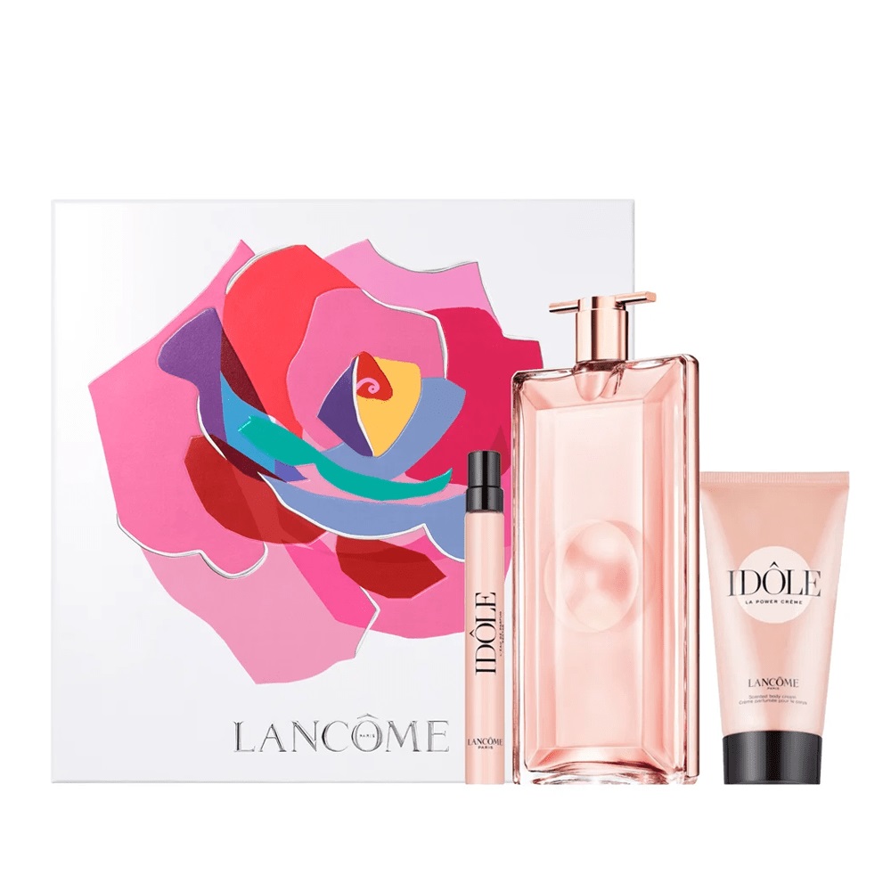 47856521694404597 Idole zestaw woda perfumowana spray 100ml + woda perfumowana spray 10ml + balsam do ciała 50ml - obrazek 1